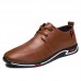 Men Breathable Lace Up Casual Business Hard Wearing Shoes