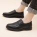 Men Genuine Leather Slip On Casual Business Shoes