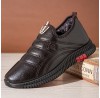 Men Warm Plush Lining Slip On Waterproof Soft Comfy Casual Shoes