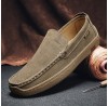 Men Microfiber Leather Slip On Casual Business Driving Shoes