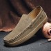 Men Microfiber Leather Slip On Casual Business Driving Shoes