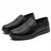 Men Genuine Leather Slip On Casual Business Shoes