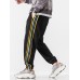 Mens Side Stripe Pocket Drawstring Jogger Pants