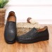 Men Round Head Slip Resistant Soft Sole Casual Slip  On Dress Shoes