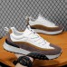 Men PU Leather Splicing Lace Up Thick Soled Casual Sport Shoes