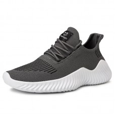 Men Breathable Knitted Light Casual Running Sport Shoes