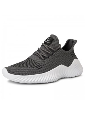 Men Breathable Knitted Light Casual Running Sport Shoes