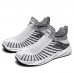 Men Lightweight Breathable Knitted Non Slip Running Sport Shoes