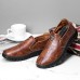 Men Soft Soled Stitching Slip On Casual Business Shoes