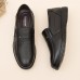 Men Genuine Leather Slip On Casual Business Shoes