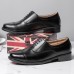 Men Microfiber Leather Slip Resistant Formal Lace  up Shoes Dress Shoes