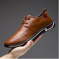 Men Breathable Lace Up Casual Business Hard Wearing Shoes