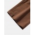 Mens Solid Color 100  Cotton Plain Casual Drawstring Pants