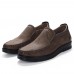 Men Round Head Slip Resistant Soft Sole Casual Slip  On Dress Shoes