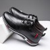 Men Breathable Lace Up Casual Business Hard Wearing Shoes