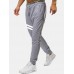 Mens Cotton Sports Striped Drawstring Waist Regular Fit Jogger Pants