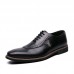 Men Brogue Craved Pointed Toe Spicing Dress Shoes