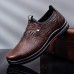 Men Crocodile Embrossed Casual Business Slip On Shoes