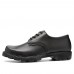 Men Microfiber Leather Square Toe Non Slip Formal Lace  up Shoes Dress Shoes