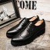 Men Brogue Thick Soles Oxfords Breathable Business Shoes