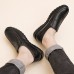 Men Genuine Leather Slip On Casual Business Shoes