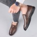 Men Comfy Microfiber Leather Non Slip Casual Bussiness Shoes