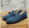 Men Stitching Slip On Pointed Toe Stylish Loafers Shoes