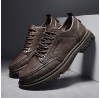 Men Comfy Round Toe Oxfords Lace Up Casual Shoes