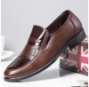 Men Non Slip Wear Resistant Casual Business Slip  On Dress Shoes