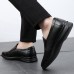 Men Genuine Leather Slip On Casual Business Shoes